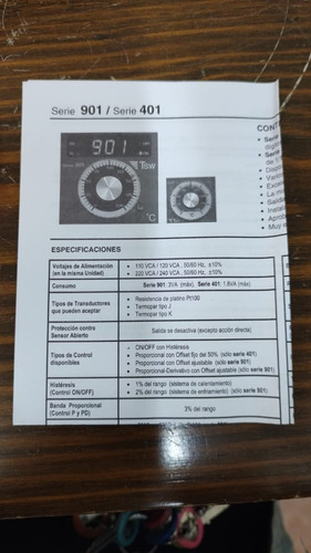 Control De Temperatura 0-400°c Para Horno Con Termopar J