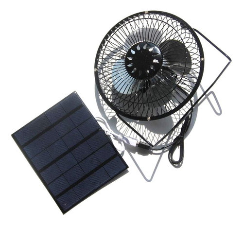 Nuzama 3,5 W 6 V Panel Solar Alimentado Ventilador Inch Para