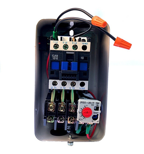 Arrancador Para Bomba Agua 3hp 220v Con Boton Protege Motor