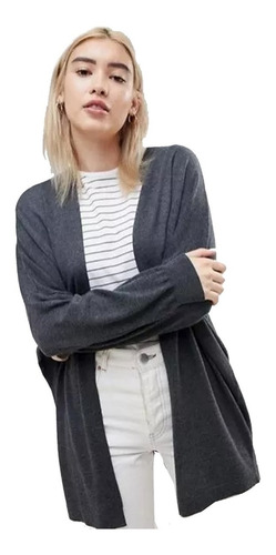 Cardigan Casaco Moletom Casual Feminino Sobretudo Vestido