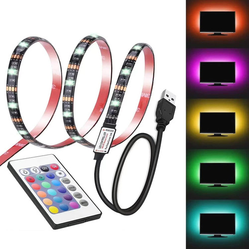 Tira Cinta Led Usb 5050 Rgb Bluetooth C/control Remoto 3m.lv