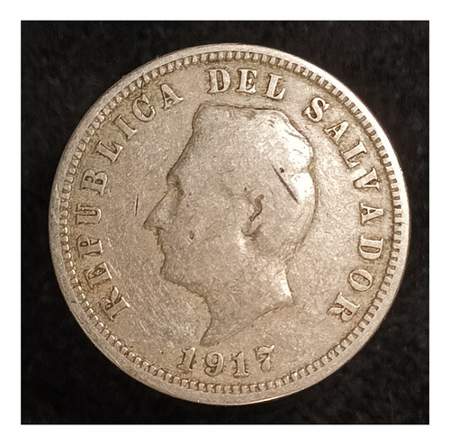 El Salvador 5 Centavos 1917 Muy Bueno Km 129 