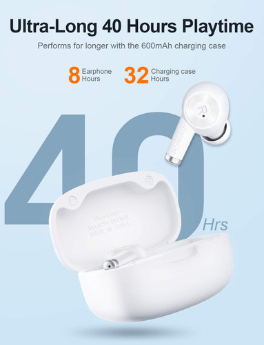 Audífonos Inalámbrico In-ear Bluedio Con Micrófono, Blanco