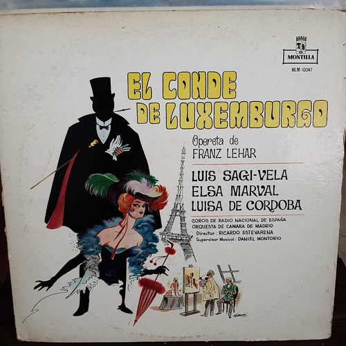 Vinilo Sagi Vela Marval Lehar El Conde De Luxemburgo Cl2