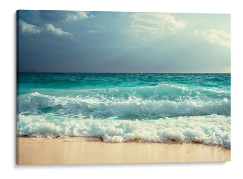 Quadro Decorativo Canvas Decoração Nautica Praia Ondas 