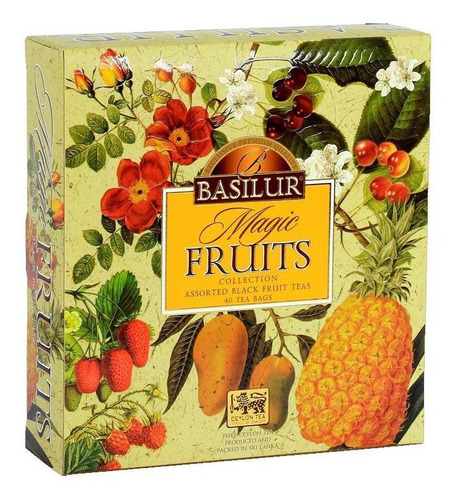 Te Negro Frutal Basilur Magic Fruits Caja 40 Bolsas