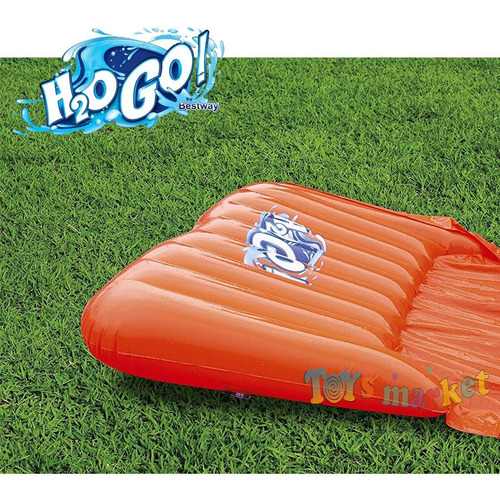 Imagen 6 de 10 de Deslizador Doble De Agua H2o De 5,50 Metros Tobogan Bestway