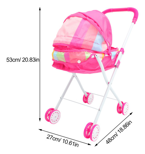 Cochecito De Bebé, Cochecito Para Niña, Juguete, Luces Adora