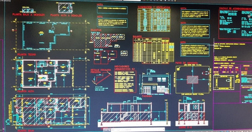 Planos, Proyecto, Planos De Casas, Habilitación, Autocad