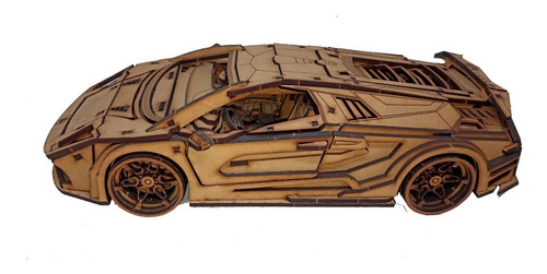 Rompecabezas 3d Lamborghini Corte Láser Mdf