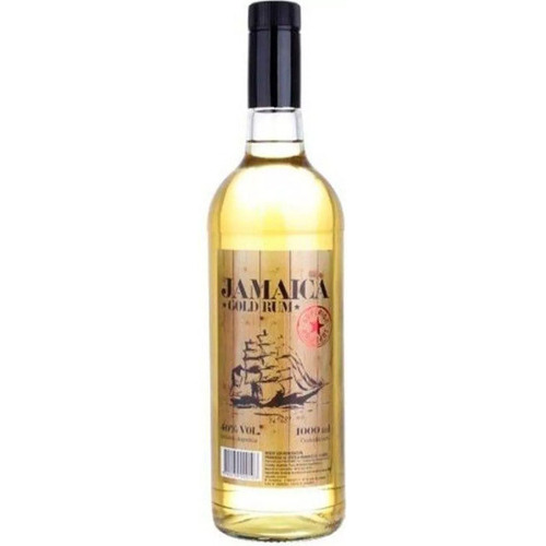 Botella De Ron Jamaica Dry Rum Dorado 1000ml