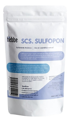  Scs Sodium Coco Granular Tensoactivo Shampoo Solido Basf 1kg