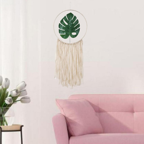 Macramé Dream Catche Tejido Boho Colgante De Pared Borlas