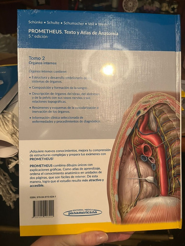 Prometheus. Texto Y Atlas De Anatomia, 5° Ed, 3 Tomos, Nuevo