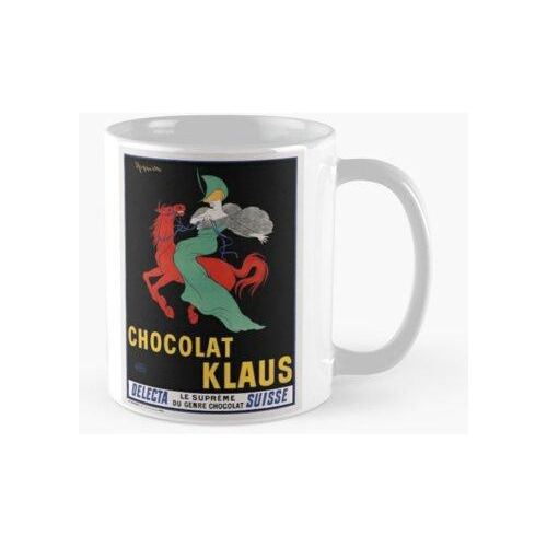 Taza Chocolat Klaus Francia 1903 Vintage Poster Publicitario