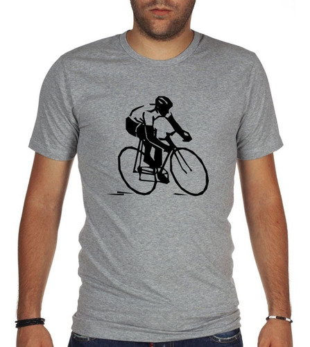 Remera De Hombre Ciclista En Carrera Bici