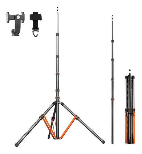 Soporte Ligero De Fibra De Carbono, Trípode Ajustable Para F