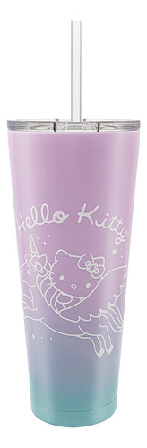 Zak Designs Sanrio Hello Kitty - Vaso De Viaje De Acero Inox