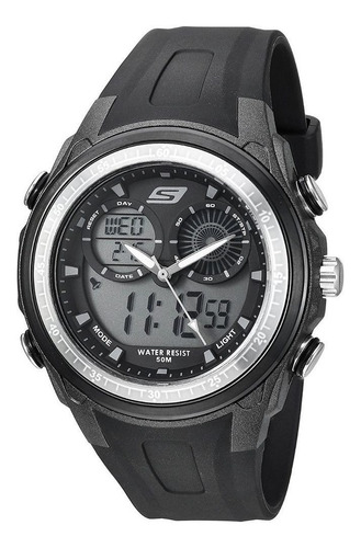 Reloj Digital Marca Skechers Modelo: Sr1080 Color Negro Para