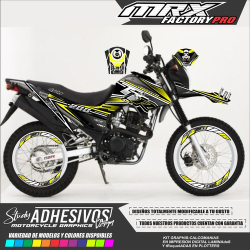 Calcomanias Akt Ttr Personalizadas Kit De Stickers