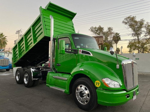 Kenworth T680 Camión De Volteo De 14 Mts Verde