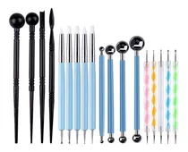 Comprar Estiques Estuche Modelado Espátulas Gubias Modelado Arte 16