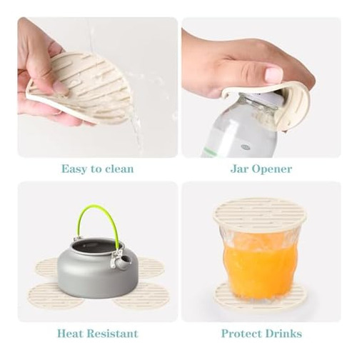 Posavasos De Silicona Para Bebidas, Posavasos Gruesos, Resis