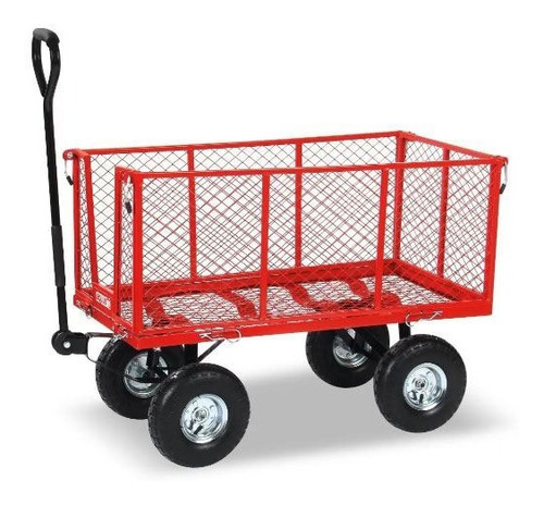 Carro Malla Rojo Equus Rueda Inflable