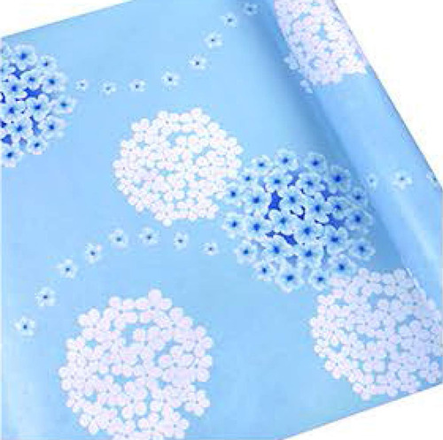 Hoyoyo Hortensia Papel Para Pelar Pegar Color Azul Blanco X