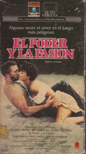 El Poder Y La Pasion Vhs Rachel Ward Jeff Bridges James Wood