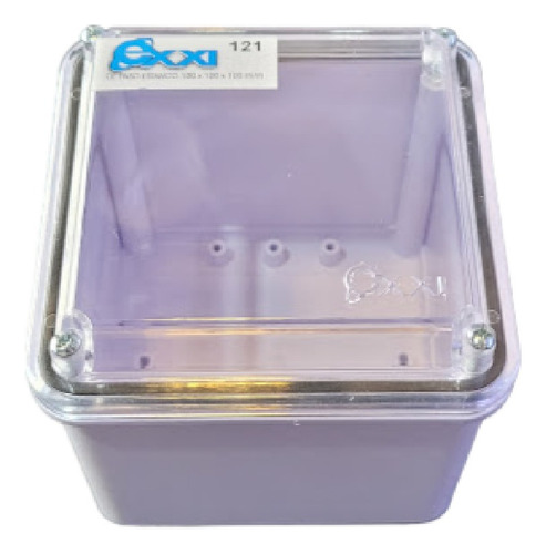 Caja Paso 100x100x100mm - Pvc - Tapa Transparente - Ip65