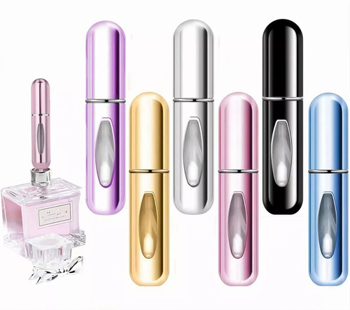 Mini Atomizador Para Perfume Recargable Capsula Viaje, 6pcs