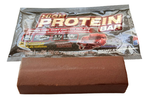 5 X High Protein Bar 25g De Proteina Barra Chocolate Brownie