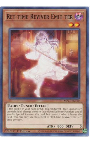 Tarjeta Yugioh Ret-time Reviver Emit-ter Mp21-en160 C