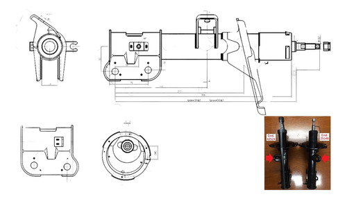 Amortiguador Delantero Derecho 08 Breme Hyundai H1 08-16