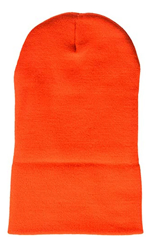Gorro De Punto Carhartt Con Puños Para Hombre, Naranja Brill