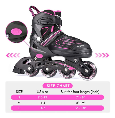 Patines En Línea Ajustables Kaqinu, Patines En Línea Para Ex