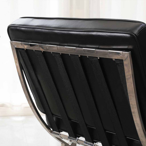 Sillon Barcelona 1 Cuerpo + Apoyapiés Otomano Negro