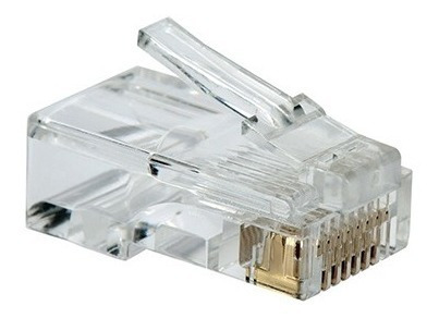 Ficha Rj45 Cable Red Utp Conector Plug Rj 45 Cat5  Pack 100u