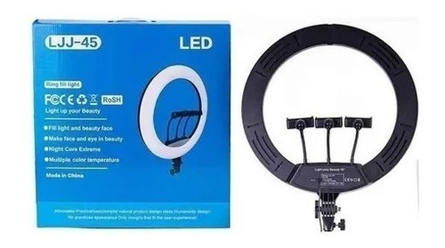 Aro Luz Led Profesional Ljj-45 45cm + Trípode 2.1m + Control
