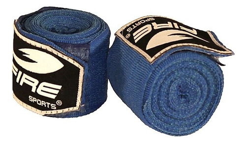 Par De Vendas Fire Sports Box Mma Muay Thai 500cm Boxeo Azul