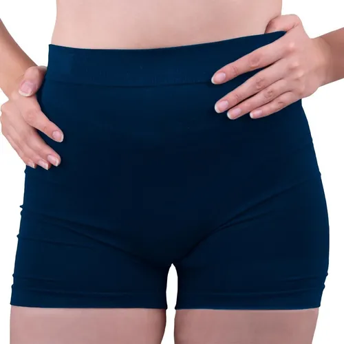  R KON Pantalones cortos de licra de algodón para mujer, para  ciclismo, deportes, gimnasio, longitud hasta la rodilla, Azul marino :  Ropa, Zapatos y Joyería