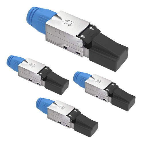 Conector Rj45 De 4 Piezas Sin Herramientas Para Cable De Ins