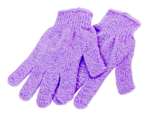 Guantes Exfoliantes X Par Colores Lisos P/exfoliacion Ducha