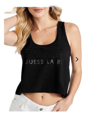 Musculosa Guess Con Lentejuelas