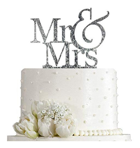 Adorno Para Torta Mr And Mrs Cake Topper Signo De Novia Y No