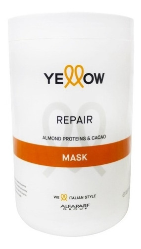 Mascarilla Yellow Repair Litro Almendra Proteínas & Cacao