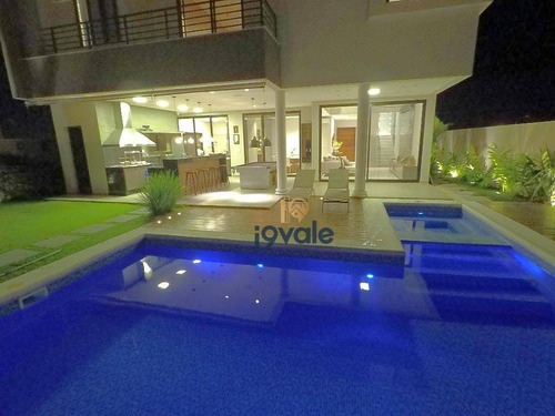 Casa Luxuosa À Venda Condomínio Alphaville 4 Dormitórios, Automatizada, Piscina No Alphaville Sjcampos-sp - Ca1111