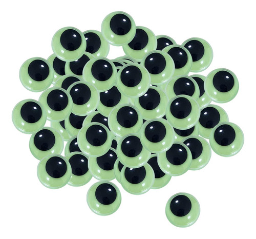 4 Adesivo De Olhos Que Brilha No Escuro, 18mm 50 Unidades