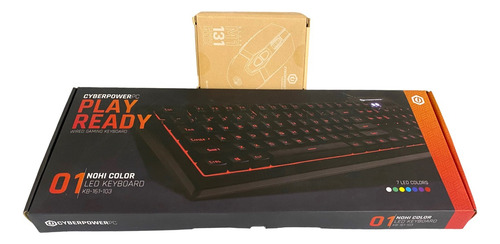 Teclado Y Mouse Gamer Rgb Cyberpowerpc Formato Ingles (Usado)